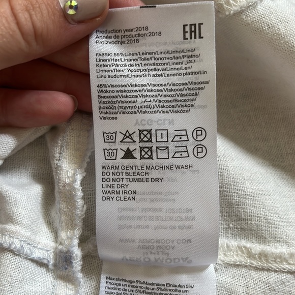 Linen short sleeve blouse - Picture 6 of 6